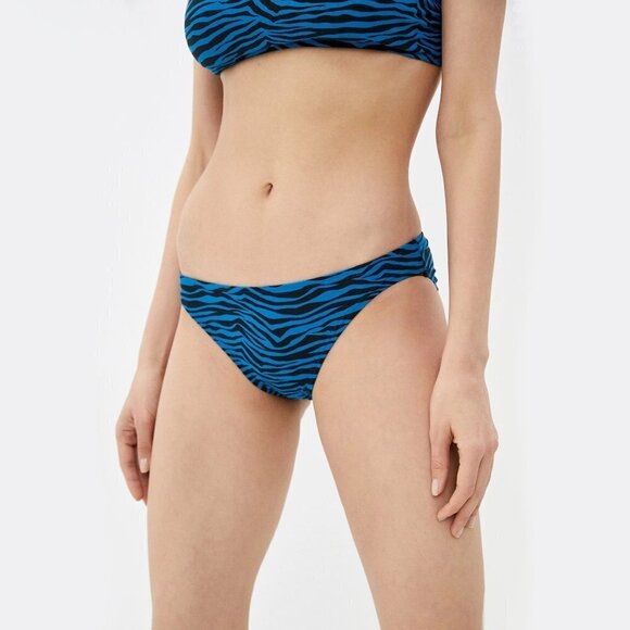 NWT MICHAEL Michael Kors zebra print convertible bandeau bikini top & bottom - Picture 6 of 11